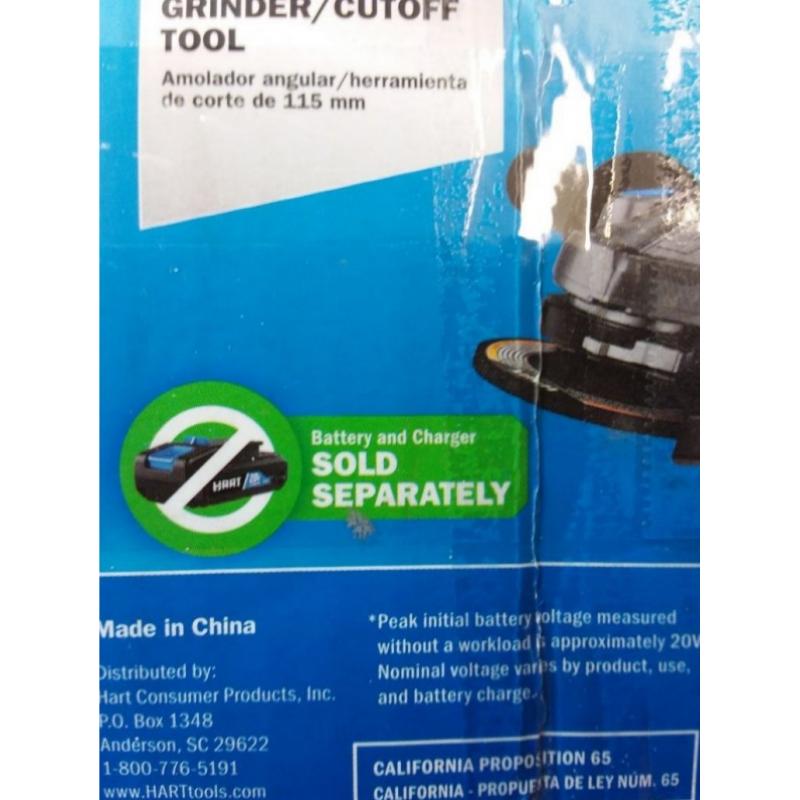 20V Brushless 4-1/2 Angle Grinder (Battery and Charger Not Included)