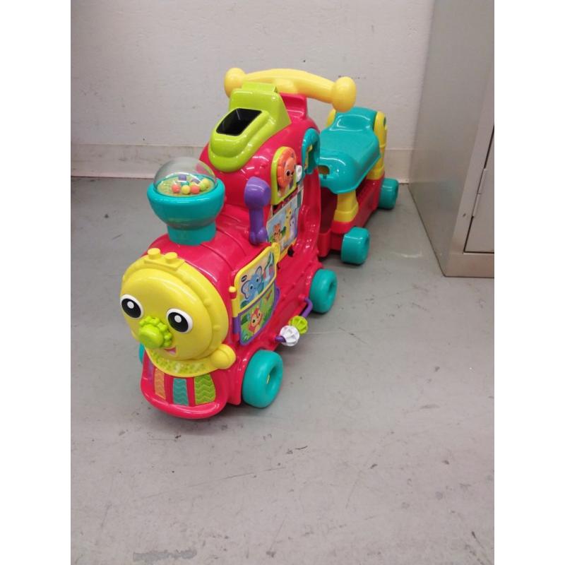 VTech 4-in-1 Learning Letters Train Sit-to-Stand Walker and Ride-On