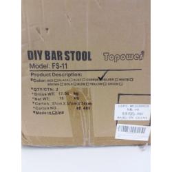 Topower American Antique Vintage Industrial Barstool Solid Wood Water Pipe Fire Hydrant Design Cafe Coffee Industrial Bar Stool Set of 2