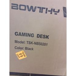 Bowthy Gaming Desk, Black