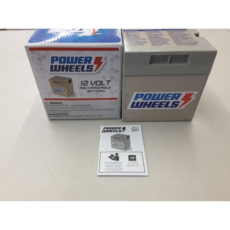 Power Wheels 12V rechargeable battery