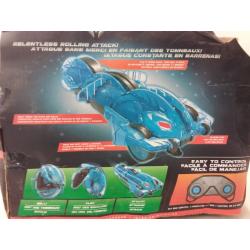 Remote Control Transforming Vehicle, Translucent Blue, 2.4 Ghz, 13.8
