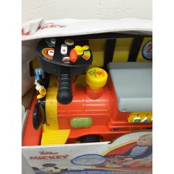 Disney Mickey Mouse 6-Volt Powered Train with Tracks and Caboose