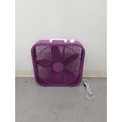 Lasko Cool Colors 20 Box Fan Durable Metal Frame Purple