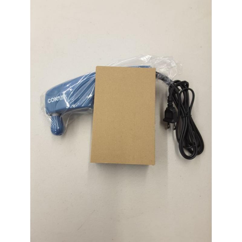 Touch 'N Tone Hand Held Body Massager Wand with 4 Attachments, blue