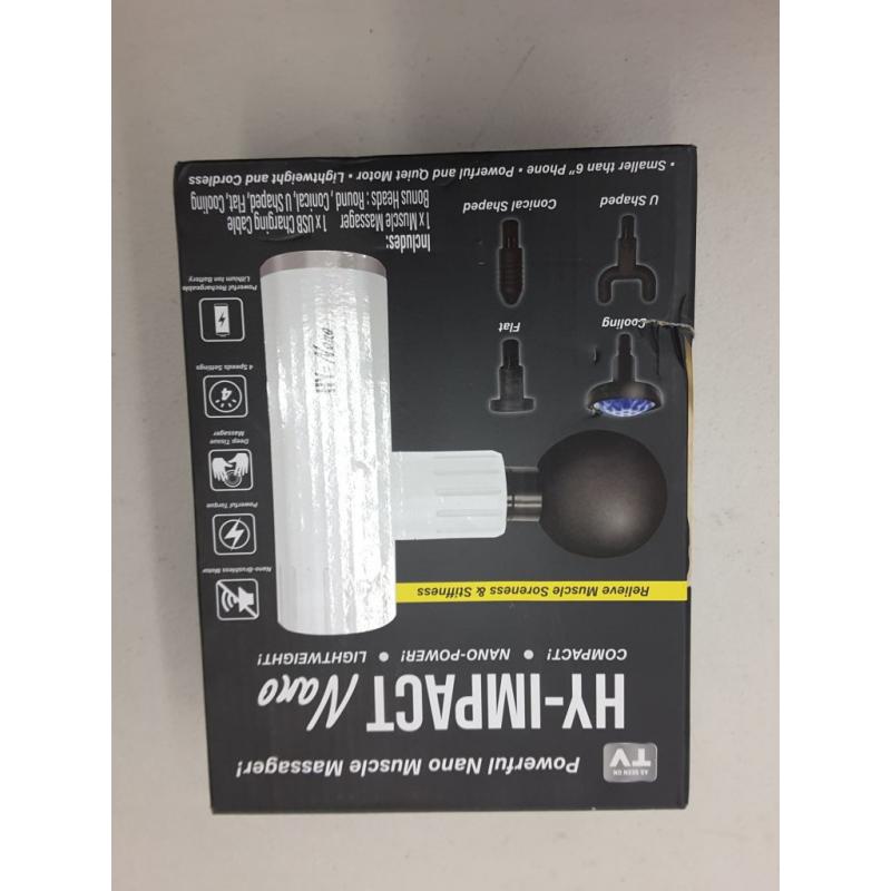 Hy-Impact Nano Pocket Sized Powerful Deep Tissue Massager- Compact Sized