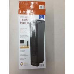 Oscillating Ultra Slim Electric Tower Space Heater with 2 Speeds, CT14101, Black