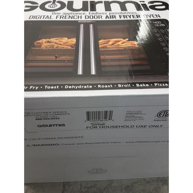 Gourmia Digital French Door Air Fryer Toaster Oven