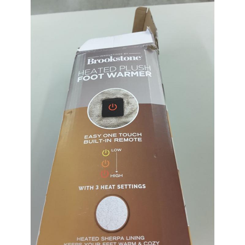 Brookstone Heated Footie, Grey