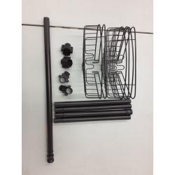 Tension pole shower caddy