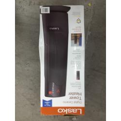 1500W Oscillating Ceramic Tower Space Heater with Remote, CT22835, Black