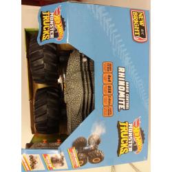 New Bright 1:10 Remote Control Hot Wheels Monster Truck Rhinomite with Vapor