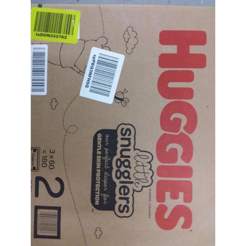 Huggies Little Snugglers Diapers - Size 2 (180ct)