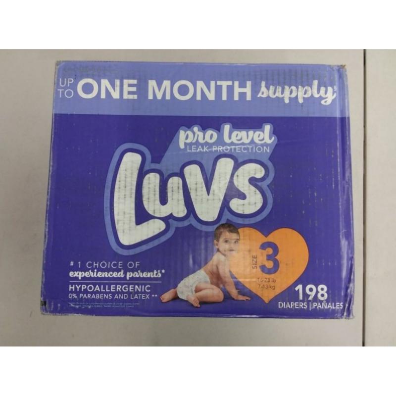 Diapers Size 3, 198 Count - Luvs Ultra Leakguards Disposable Baby Diapers