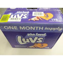 Diapers Size 3, 198 Count - Luvs Ultra Leakguards Disposable Baby Diapers