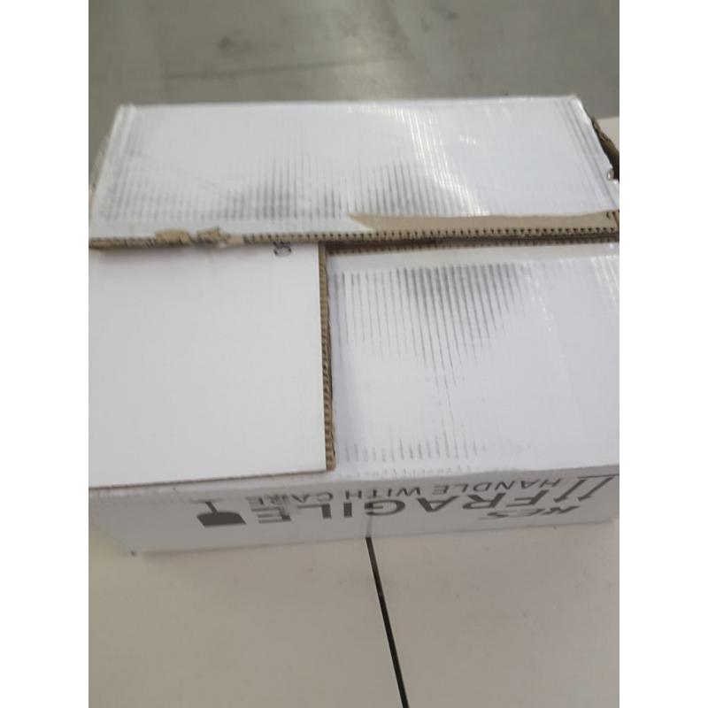 KES 16 x 13 Oval White Ceramic Vessel Sink - Modern Egg Shape Above Counter Bathroom Vanity Bowl