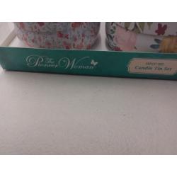 The Pioneer Woman 3-Piece Baked Goods Collection Tin Candles Set, Cranberry Chutney, French Toast, and Gingerbread & Spice, 4.95 oz