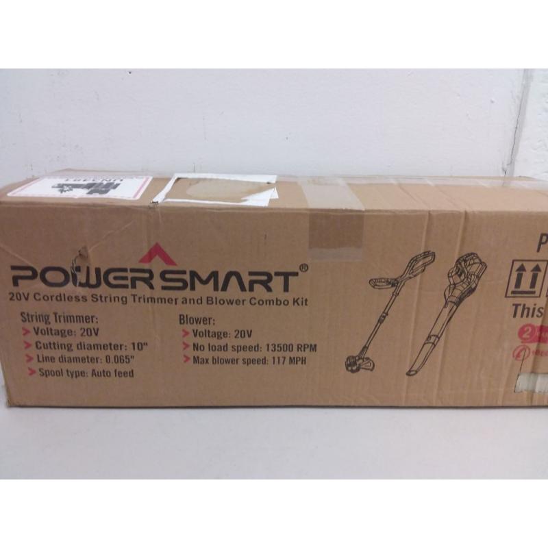PowerSmart 20V Lithium-Ion Cordless String Trimmer and Blower Combo Kit