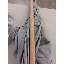 Y- STOP Hammock Chair Hanging Rope Swing, Max 320 Lbs, 2 Seat Cushions Included, Hanging Chair with Pocket, Quality Cotton Weave, for Indoor and Outdoor