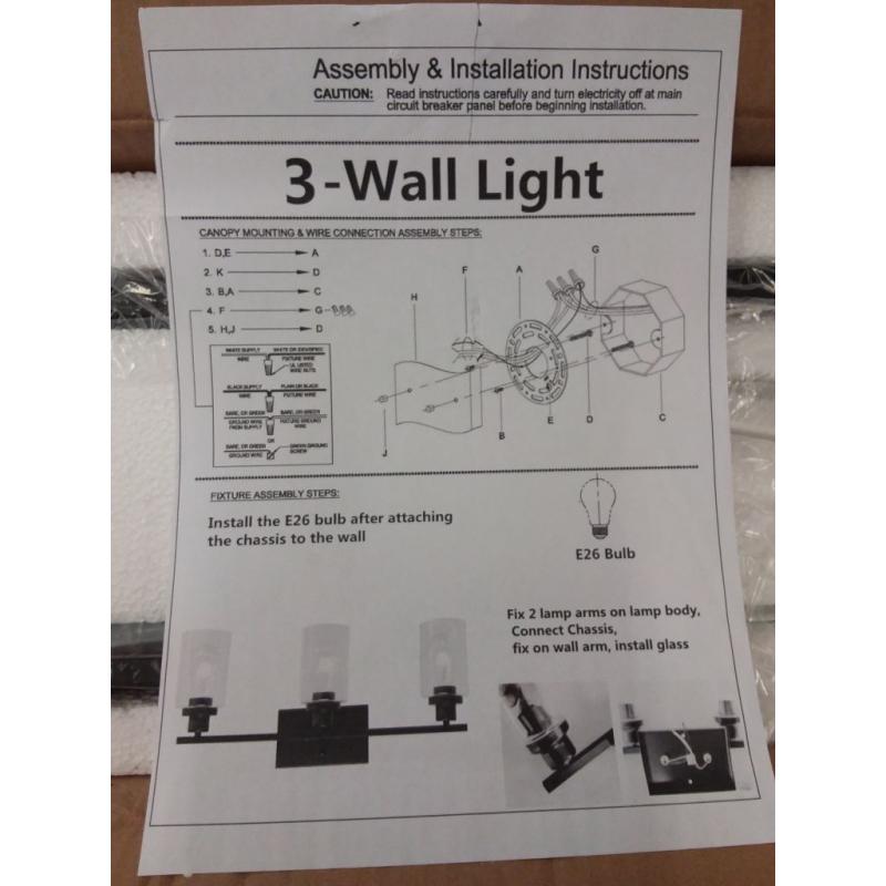 3 wall light