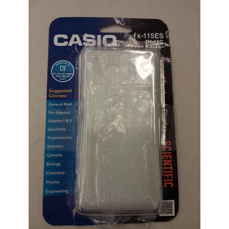 Casio FX-115ESPLUS2 Scientific Calculator, Natural Textbook Display, White