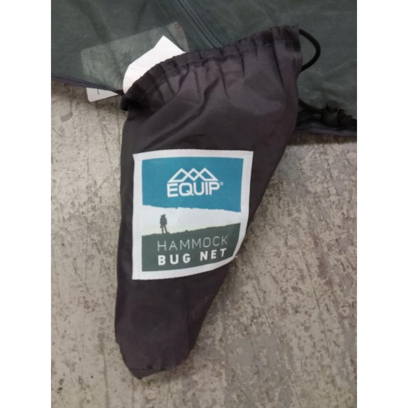 Equip Portable Hammock Bug Net, Gray Polyester Mosquito Net for Camping