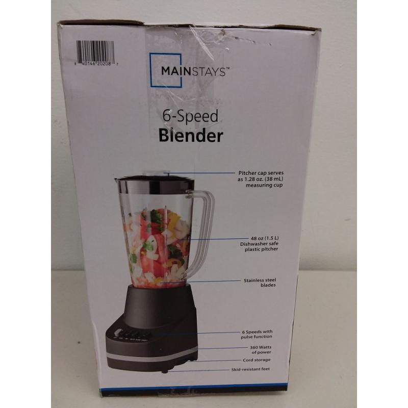 Mainstays 6 Speed Blender with 48 ounce Jar