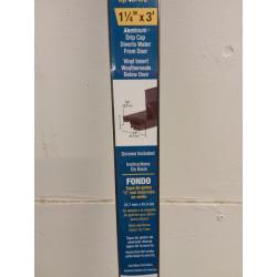 U36BR Drip Cap Door Bottom 1-1/4-Inch by 36-Inches, Brown