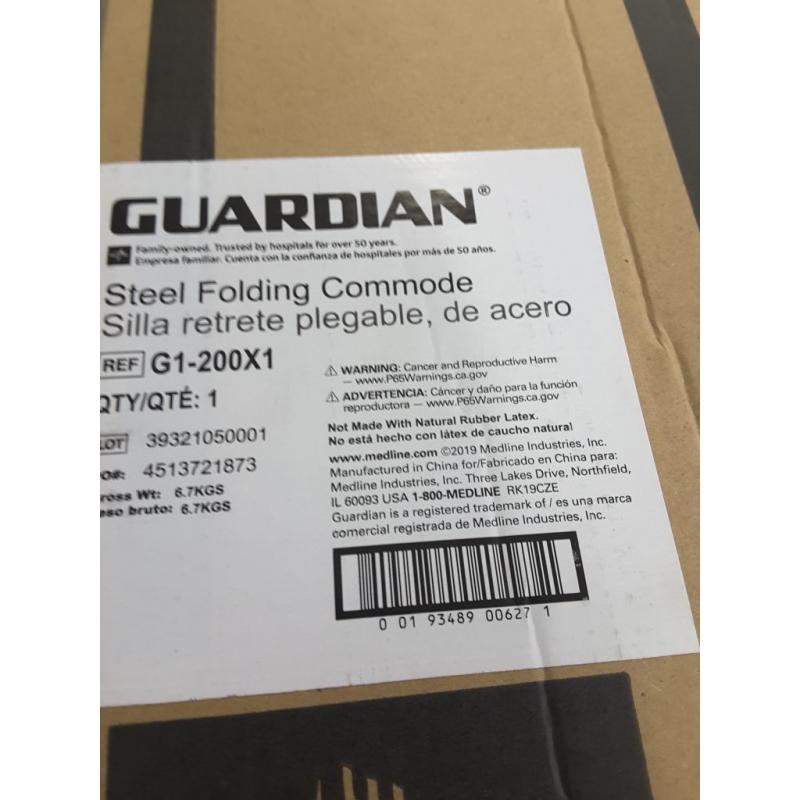 Guardian Steel Folding Commode