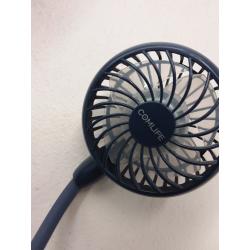 Portable Neck Fan, 2600mAh Battery Operated Sport Fan Ultra Quiet Hands Free