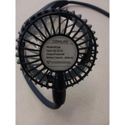 Portable Neck Fan, 2600mAh Battery Operated Sport Fan Ultra Quiet Hands Free