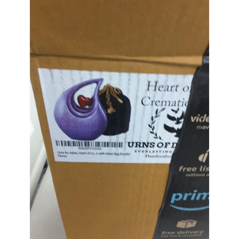 Urns For Ashes Heart of Love Urn With Velvet Bag