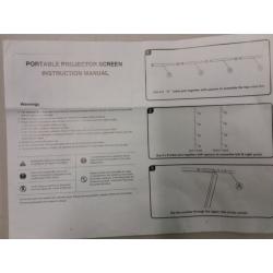 Portable projector screen 1800mm x 1800mm
