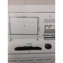 Portable projector screen 1800mm x 1800mm