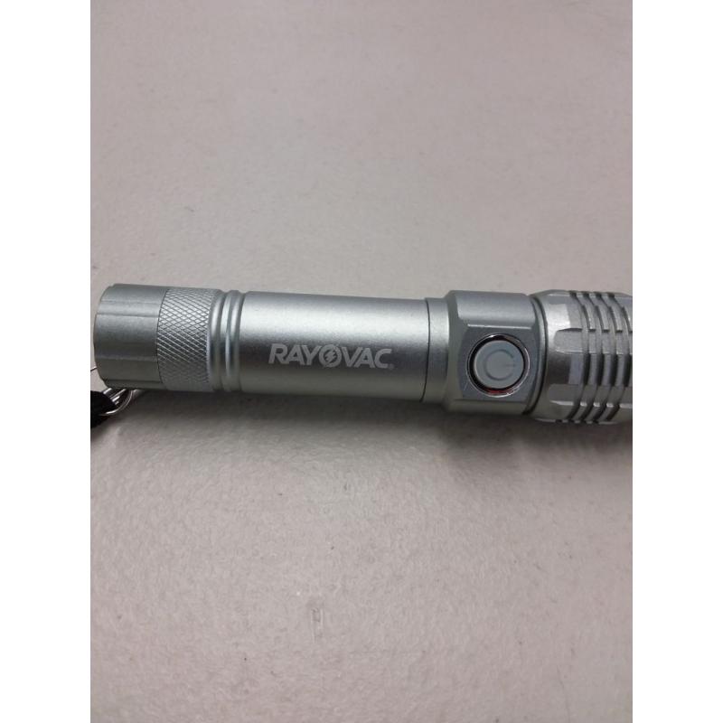 Metal Rechargeable LED Flashlight with USB Charging Cable