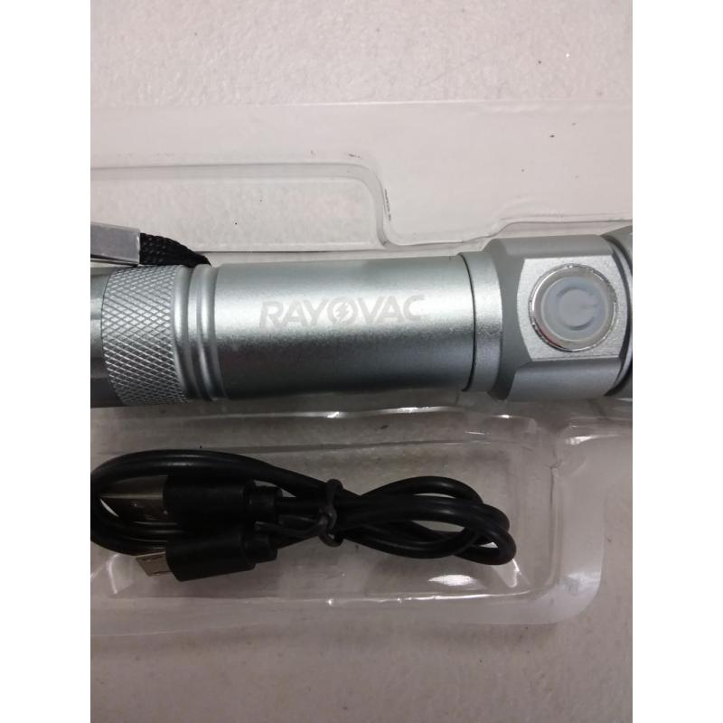 Metal Rechargeable LED Flashlight with USB Charging Cable
