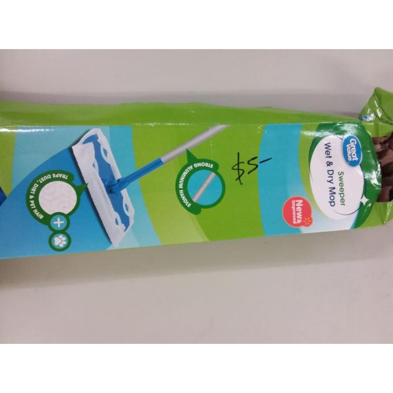 Great Value Sweeper Wet and Dry Mop