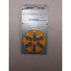 Power One Hearing Aid Battery Size 10 - Pack Of 60 Batteries