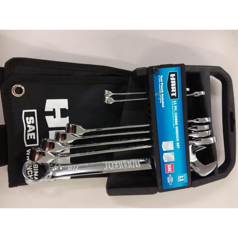 HART 11 pc. Combo wrench set