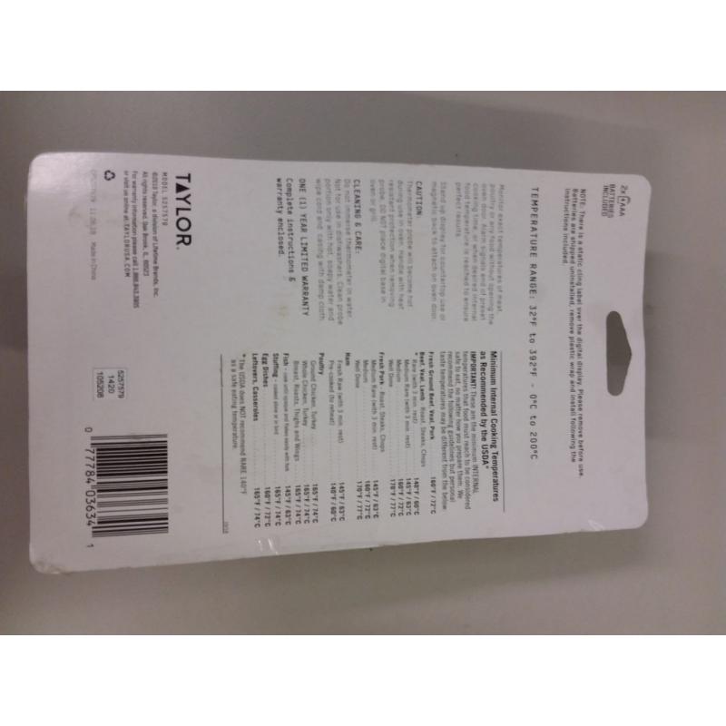 Taylor Programmable Wired Probe Thermometer