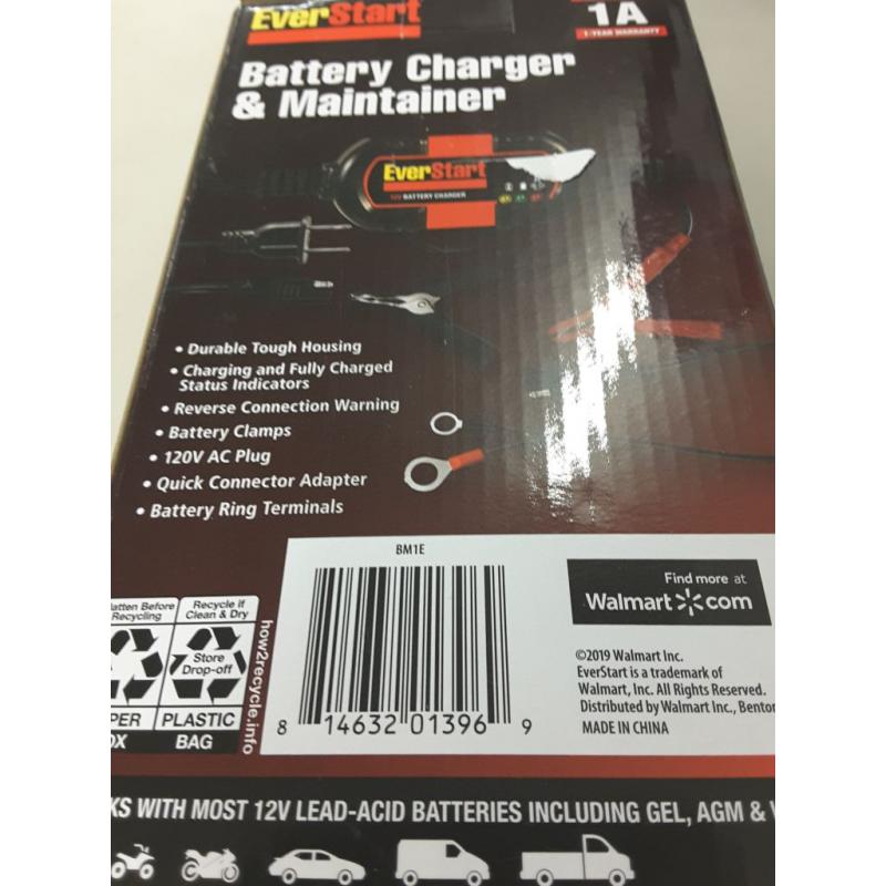 Everstart Battery Charger & Maintainer