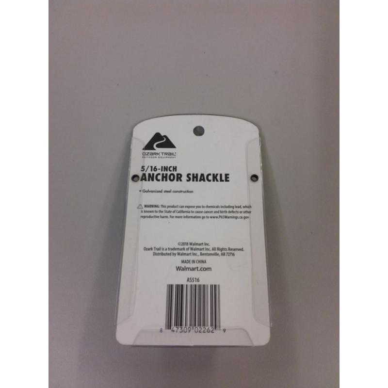 Ozark Trail 5/16 Steel Marine Anchor Shackle