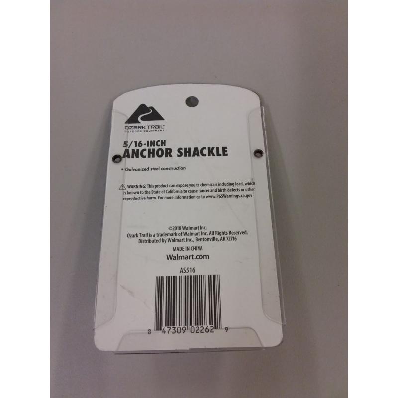 Ozark Trail 5/16 Steel Marine Anchor Shackle