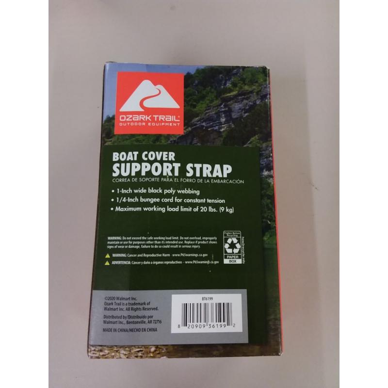 Ozark Trail Outdoor Equipment Black Boat Cover Support Strap