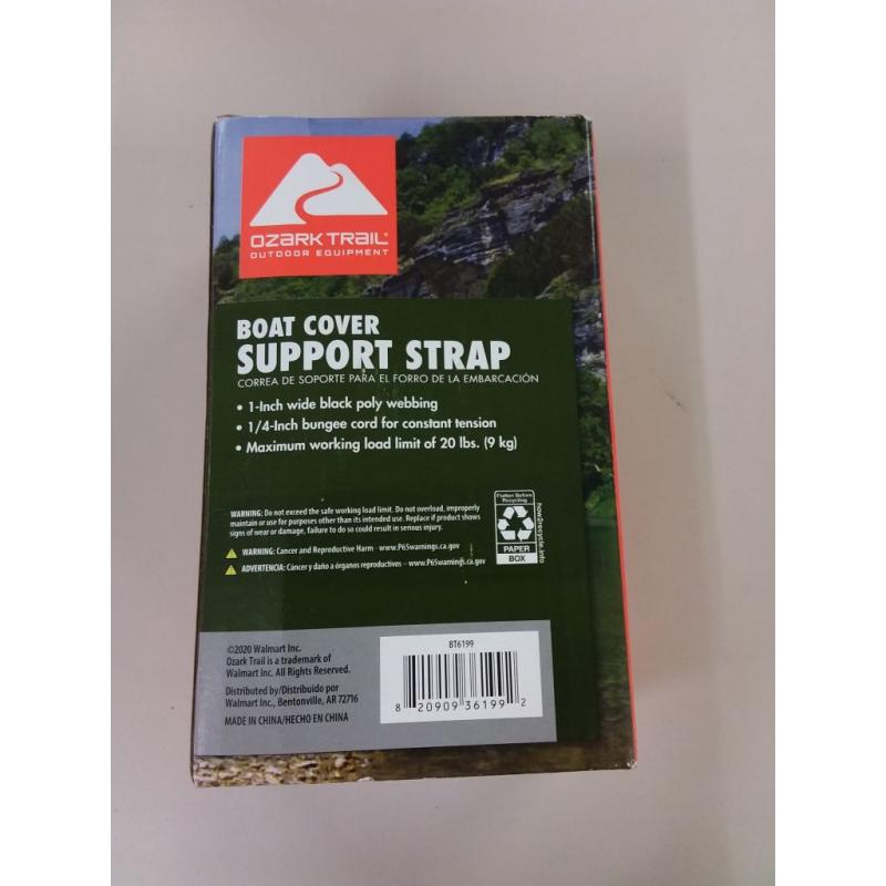 Ozark Trail Outdoor Equipment Black Boat Cover Support Strap