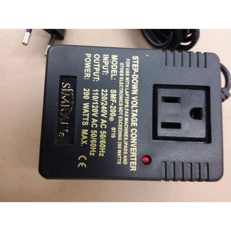 SMF-200 Deluxe 200 Watts Step Down Voltage Converter for International Travel