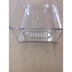 Set Of 6 Clear Stackable Refrigerator Organizer Bins, 10×6×3 Inch,