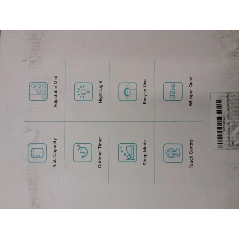 4.5L Cool Mist Humidifier