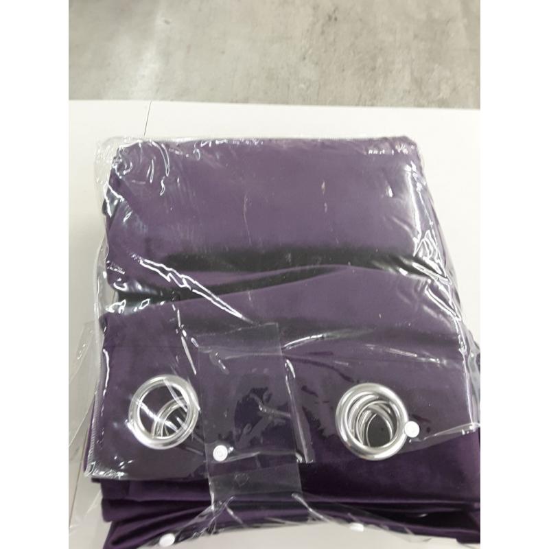 100% Blackout Velvet Curtain 52X108Inches