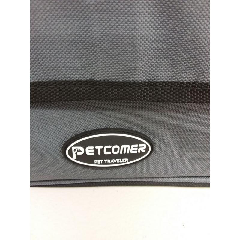 Folding Pet Car Seat Carrier Travel Portable Bag for Dog Cat, Gray/Black